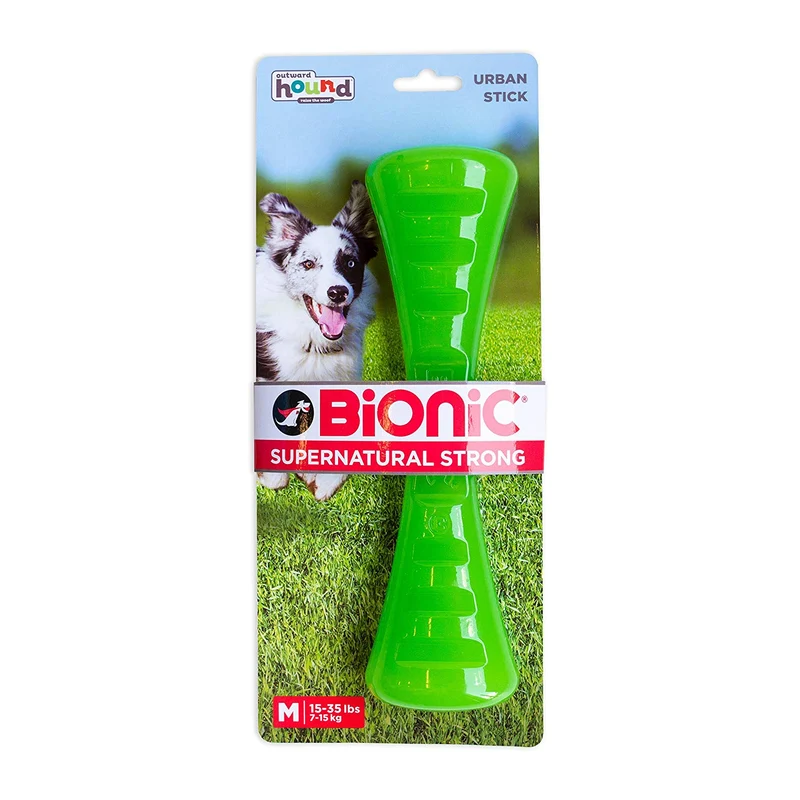 Bionic Urban Stick - Juguete para perros, resistente y masticable