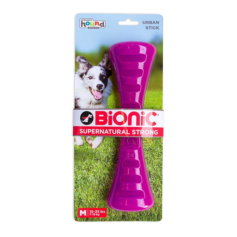 Bionic Urban Stick - Juguete para perros, resistente y masticable