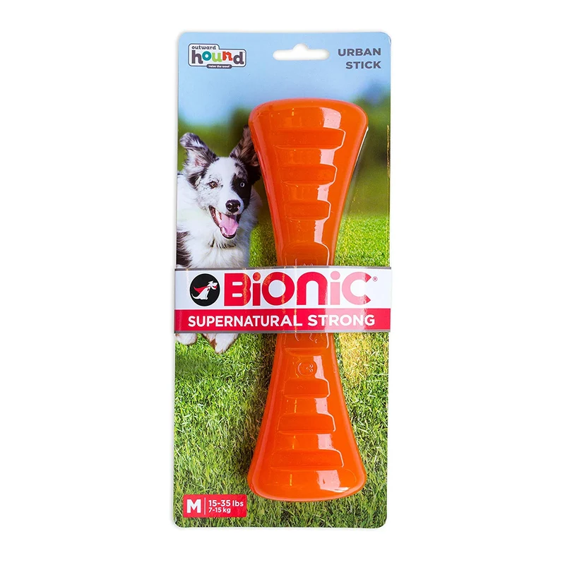 Bionic Urban Stick - Juguete para perros, resistente y masticable