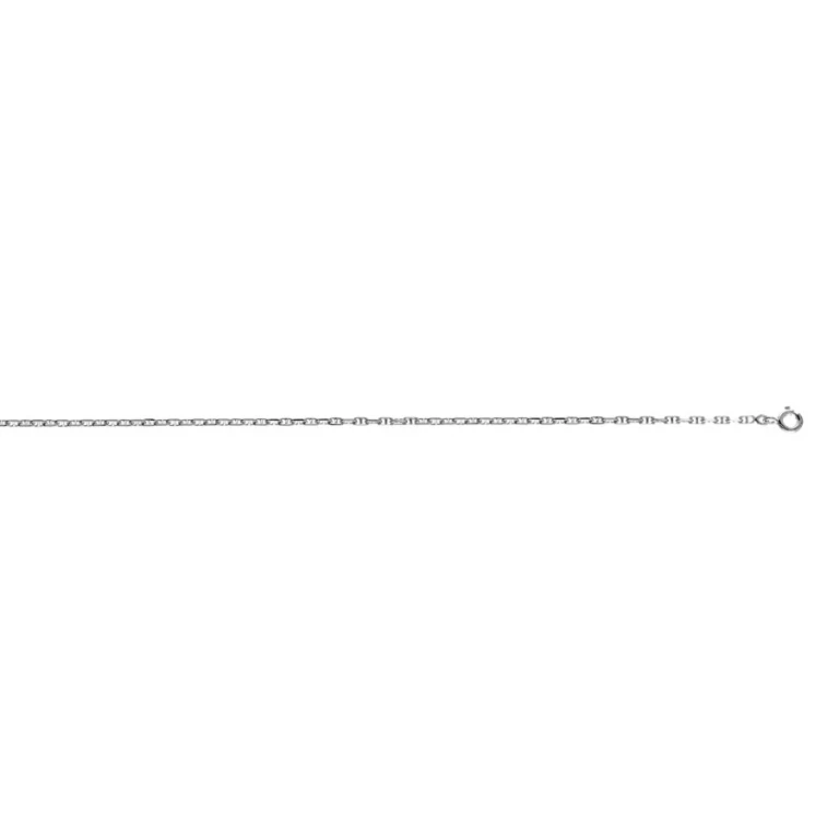 Collier ras de cou maille marine inversée 40 cm – Argent 925 rhodié | Azuline