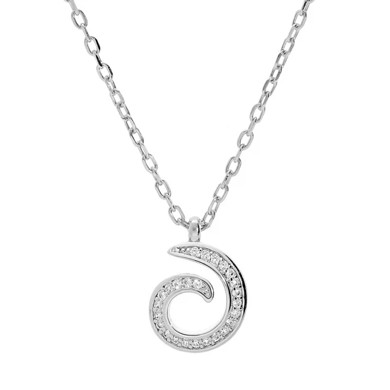 Collier spirales – Argent 925 rhodié | Azuline