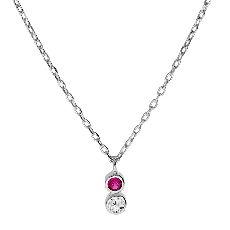 Collier 2 oxydes – Argent 925 rhodié | Azuline