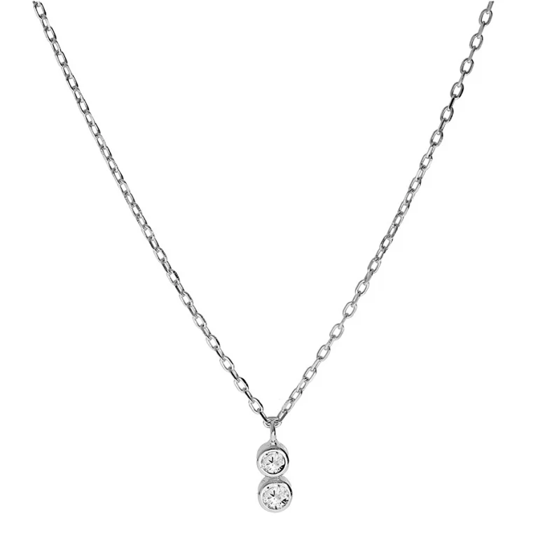 Collier oxydes coloris blanc – Argent 925 rhodié | Azuline