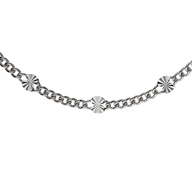 Collier maille diamanté – Argent 925 rhodié | Azuline