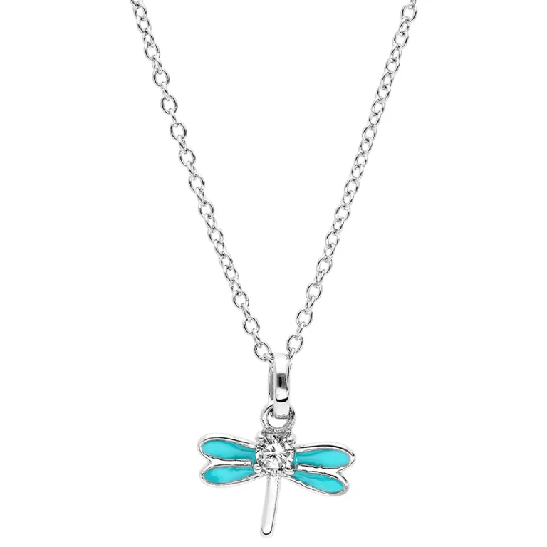 Collier enfant libellule 38 cm – Argent 925 rhodié | Azuline