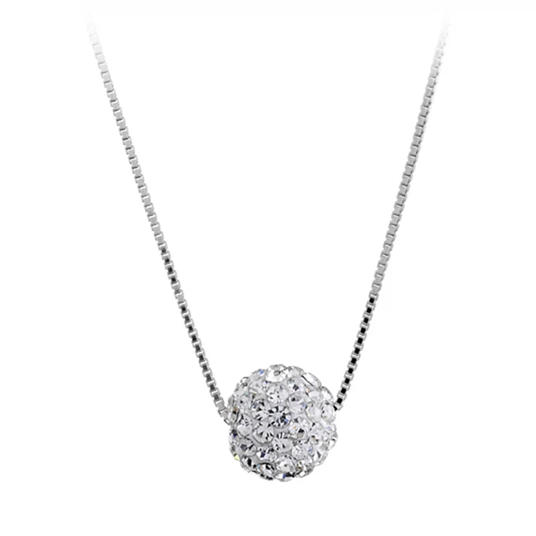 Collier sphère en résine – Argent 925 rhodié | Azuline