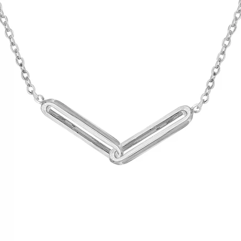Collier v – Argent 925 rhodié | Azuline