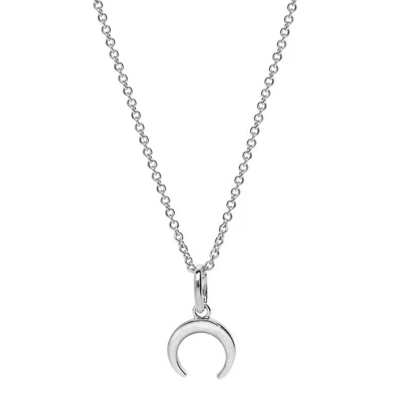 Collier croissant – Argent 925 rhodié | Azuline
