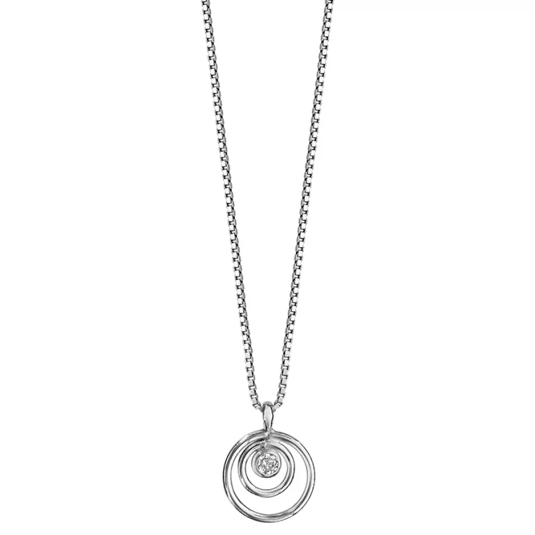 Collier spirale – Argent 925 rhodié | Azuline