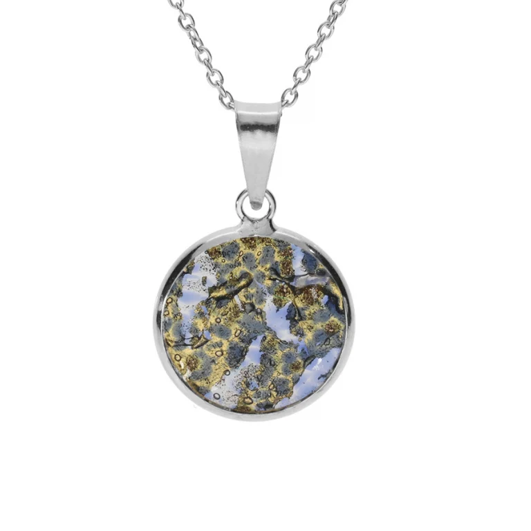 Collier rond en verre de Murano – Argent 925 rhodié | Azuline