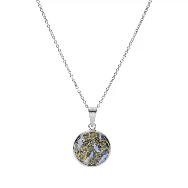 Collier rond en verre de Murano – Argent 925 rhodié | Azuline