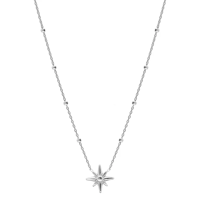 Collier petite étoile – Argent 925 rhodié | Azuline