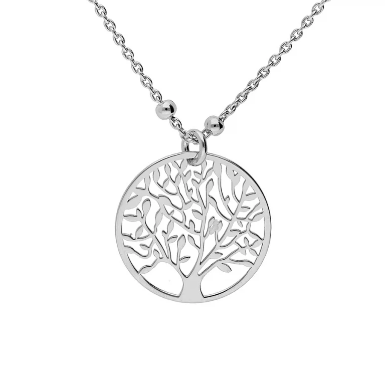Collier arbre petit modèle – Argent 925 rhodié | Azuline