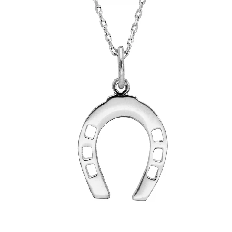 Collier fer à cheval – Argent 925 rhodié | Azuline