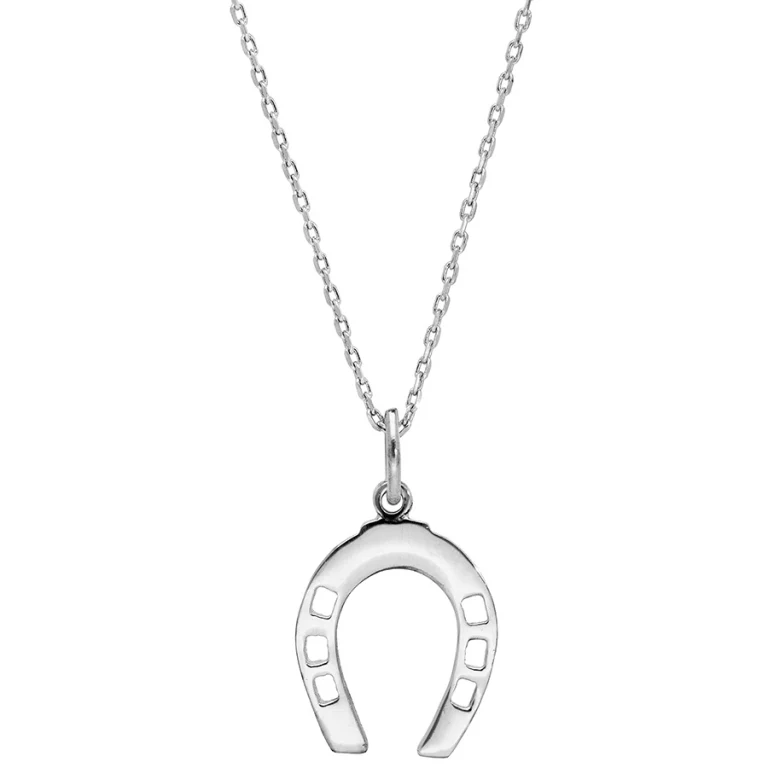 Collier fer à cheval – Argent 925 rhodié | Azuline