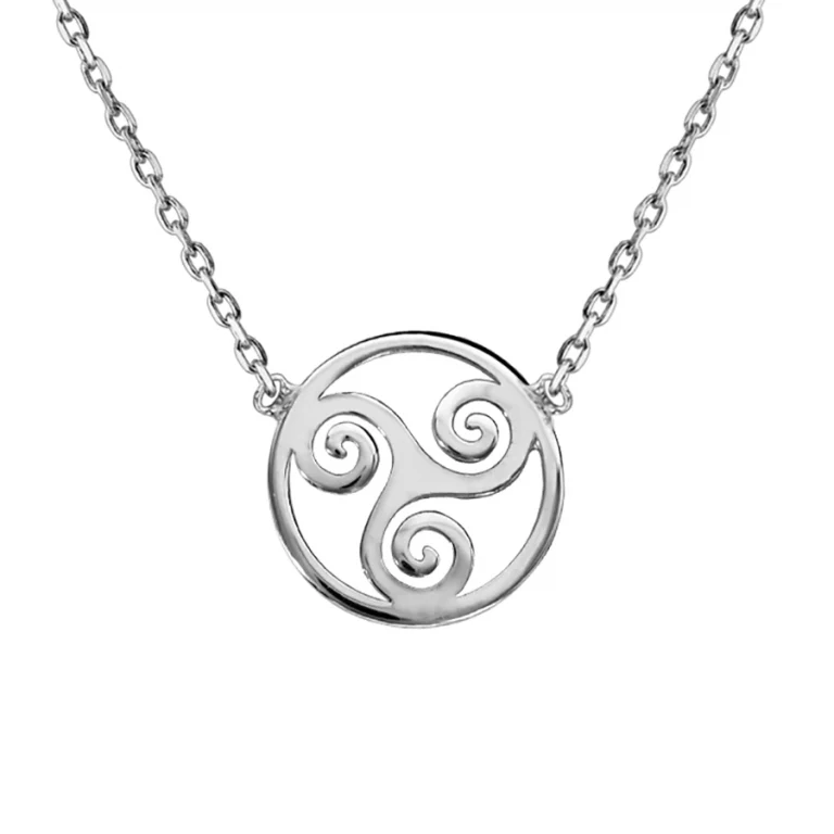 Collier triskel – Argent 925 rhodié | Azuline