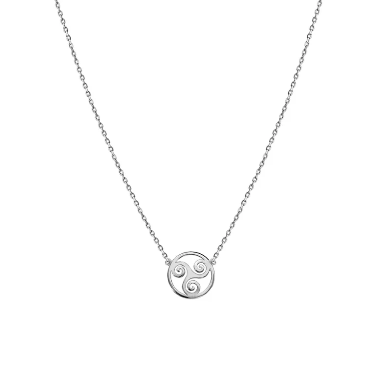 Collier triskel – Argent 925 rhodié | Azuline