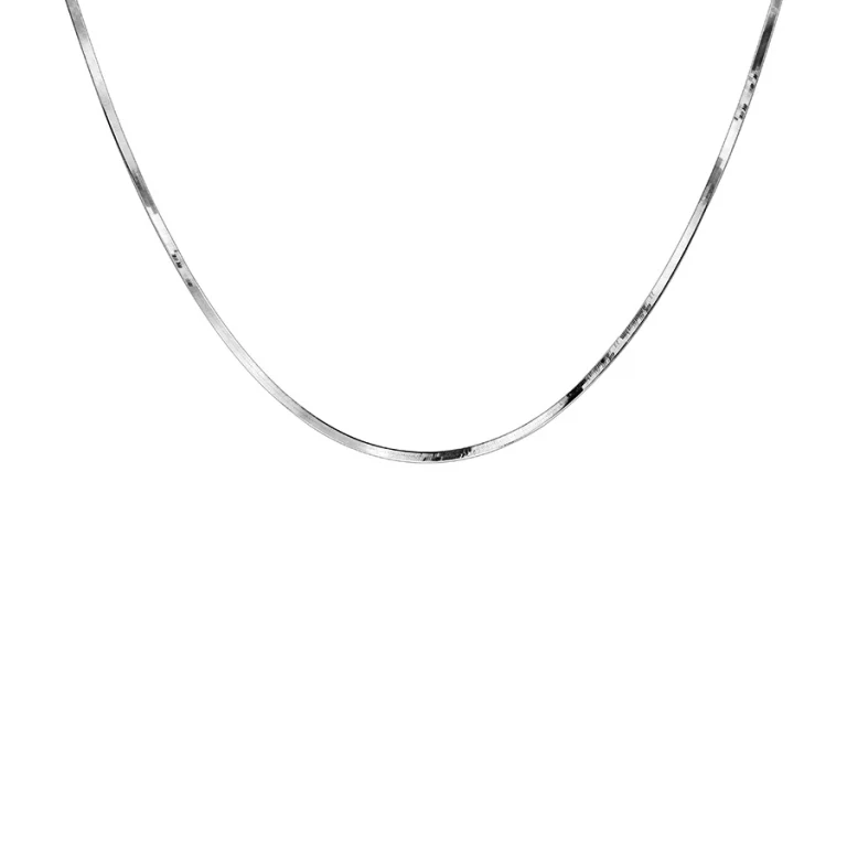 Collier ras de cou maille miroir 40 cm – Argent 925 rhodié | Azuline