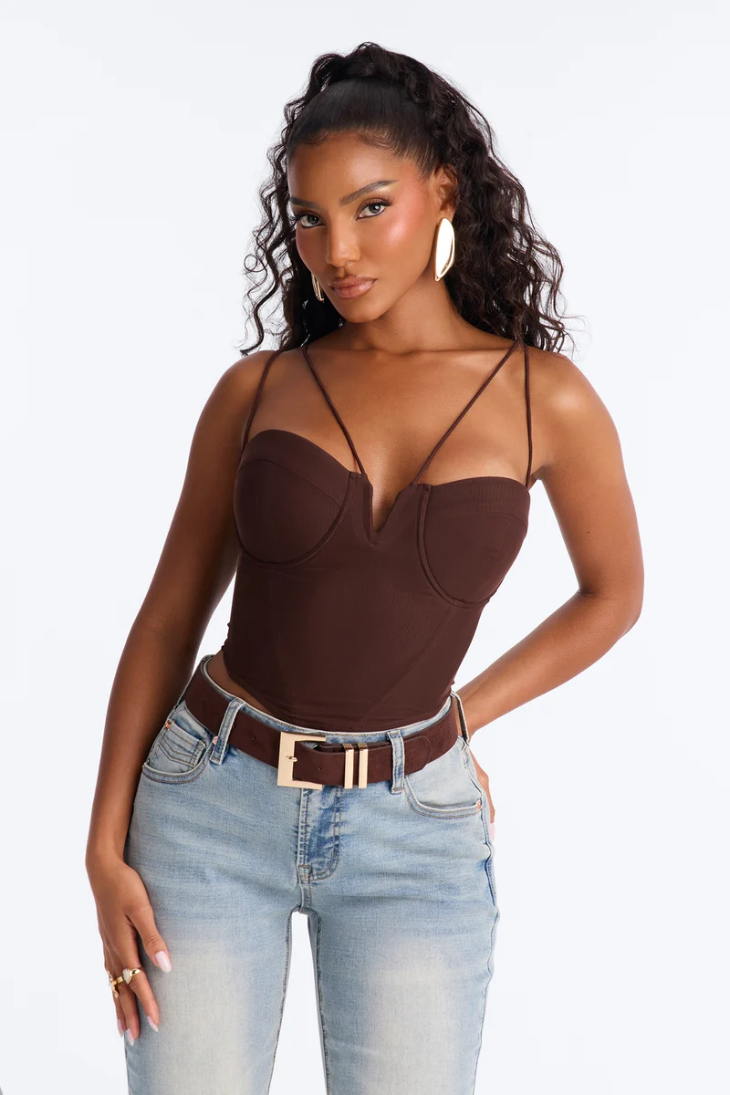 Too Far Gone Leather Belt - Brown