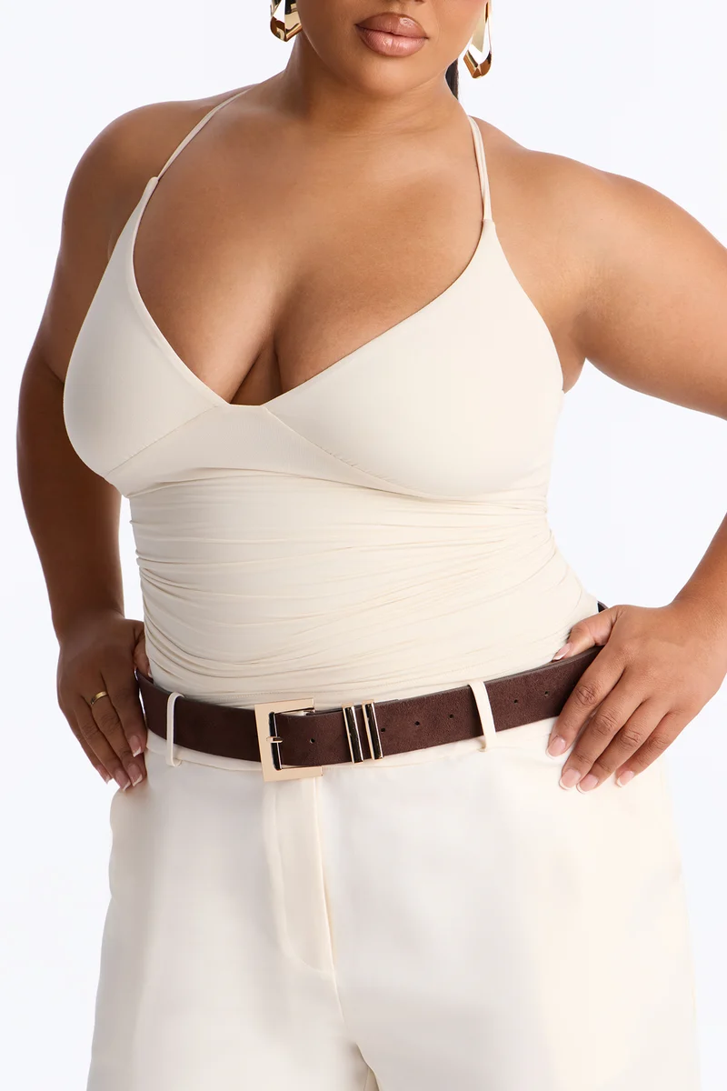 Too Far Gone Leather Belt - Brown