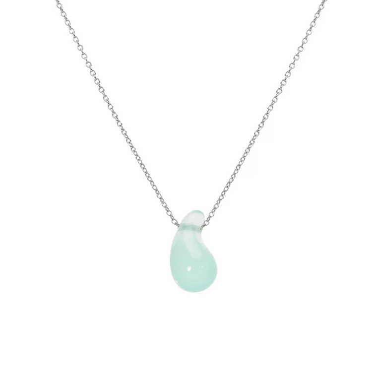 Collier goutte bleu ciel – Argent 925 rhodié | Azuline