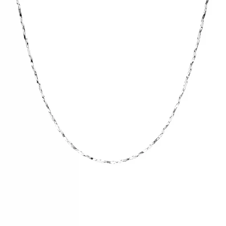 Collier torsadé diamanté fin 45 cm – Argent 925 rhodié | Azuline