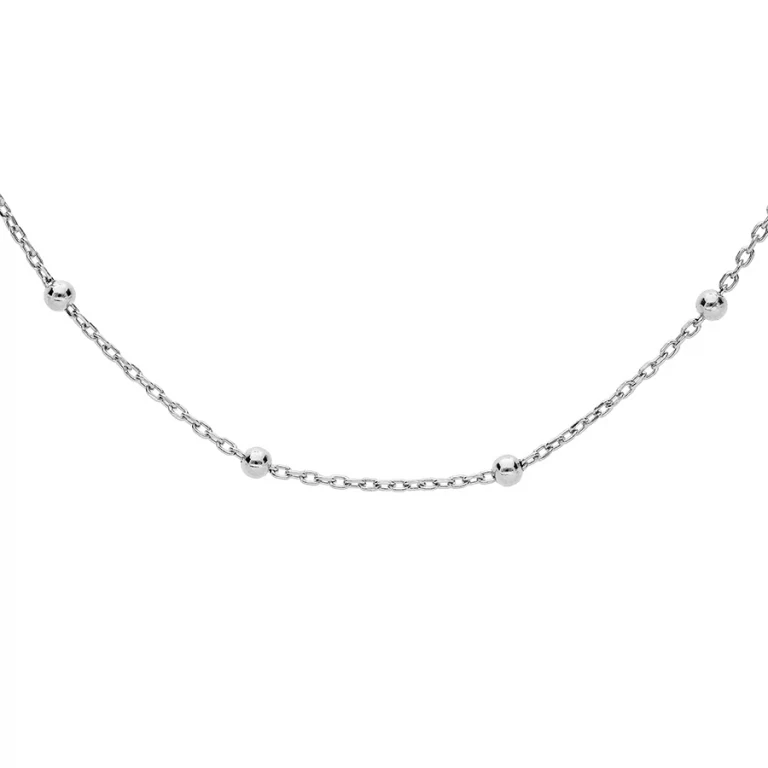 Collier ras de cou boules 38 cm – Argent 925 rhodié | Azuline