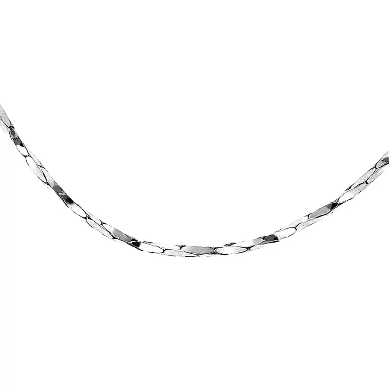 Collier ras de cou torsadé diamanté 40 cm grand modèle – Argent 925 rhodié | Azuline