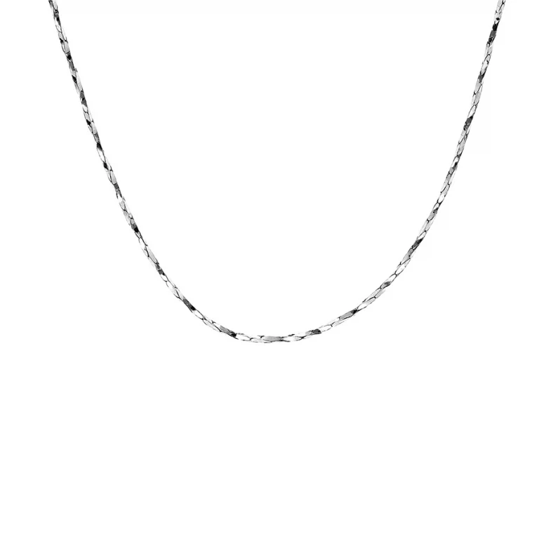 Collier ras de cou torsadé diamanté 40 cm grand modèle – Argent 925 rhodié | Azuline