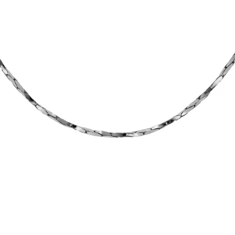 Collier torsadé diamanté extra-fin 42 cm – Argent 925 rhodié | Azuline