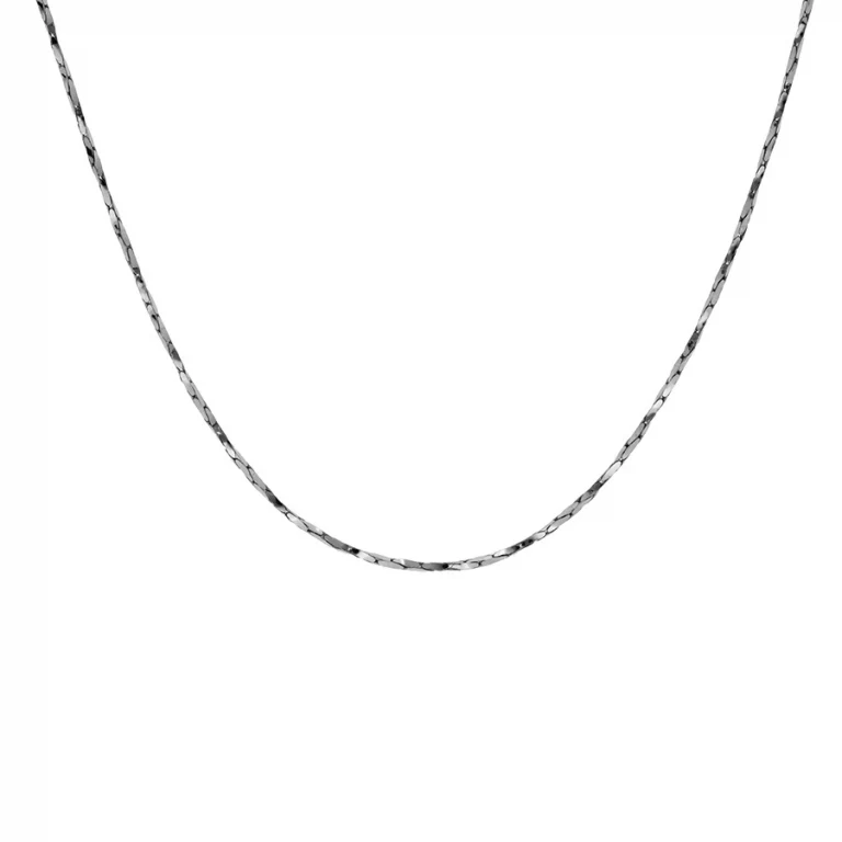 Collier torsadé diamanté extra-fin 42 cm – Argent 925 rhodié | Azuline