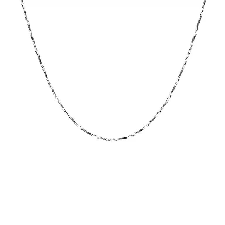 Collier ras de cou torsadé diamanté 38 cm – Argent 925 rhodié | Azuline