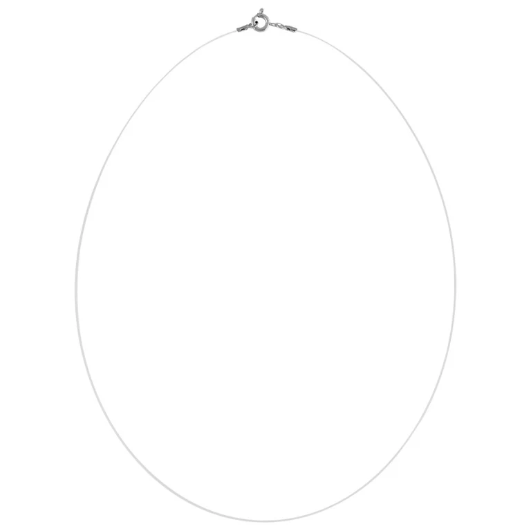 Collier fil nylon 45 cm – Argent 925 rhodié | Azuline