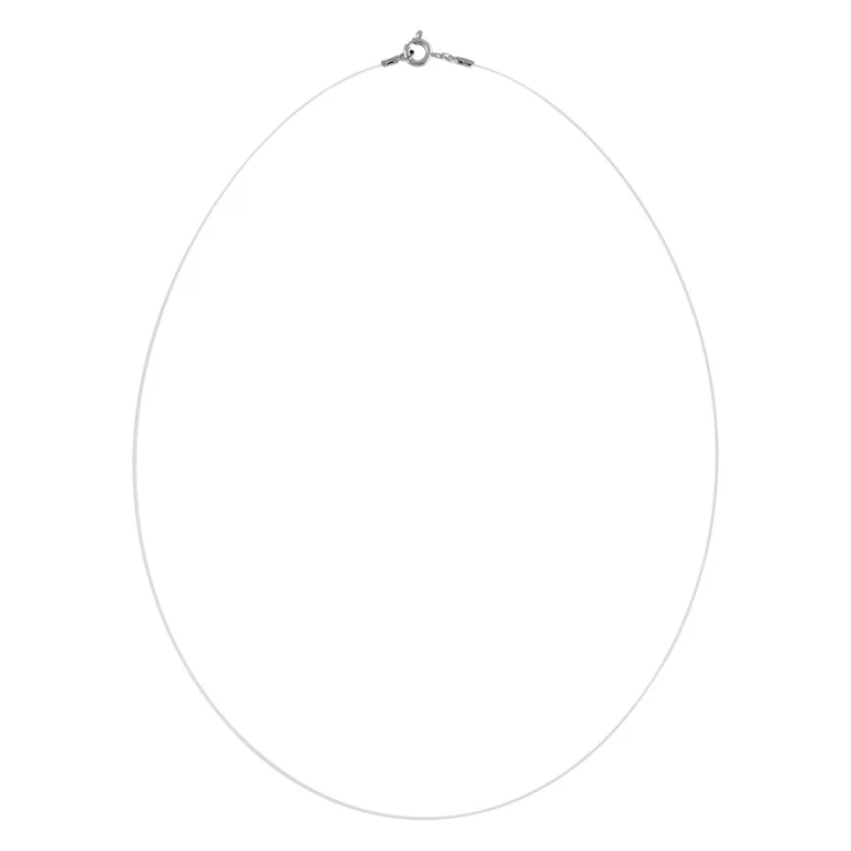 Collier fil nylon 42 cm – Argent 925 rhodié | Azuline