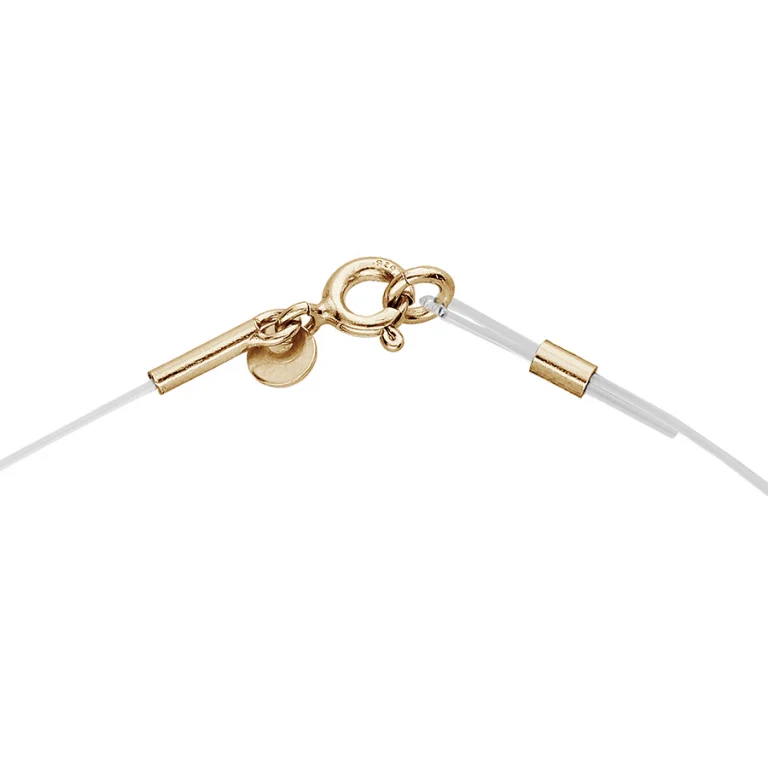 Collier long cordon réglable 50 cm – Argent 925 doré | Azuline