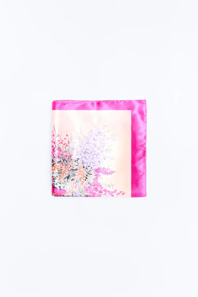 Endless Flower Fields Head Scarf - Pink/combo