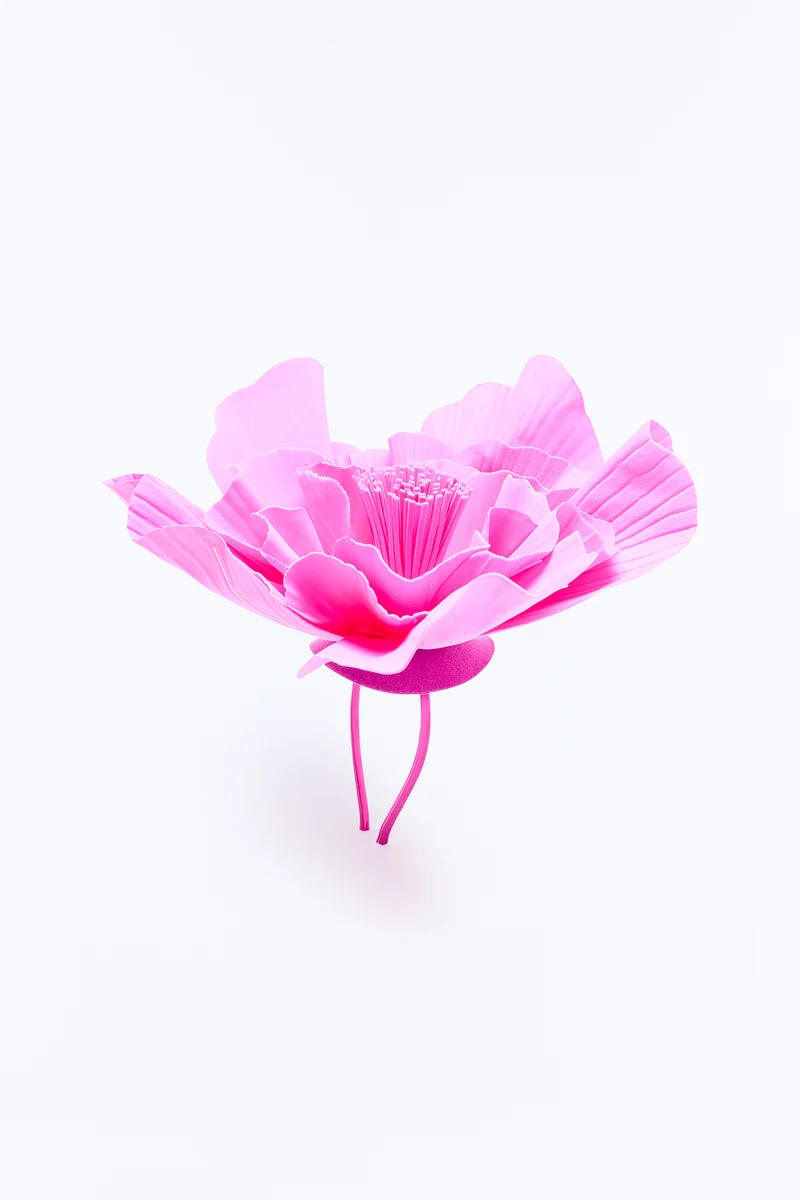 A Rare Flower Fascinator - Fuchsia