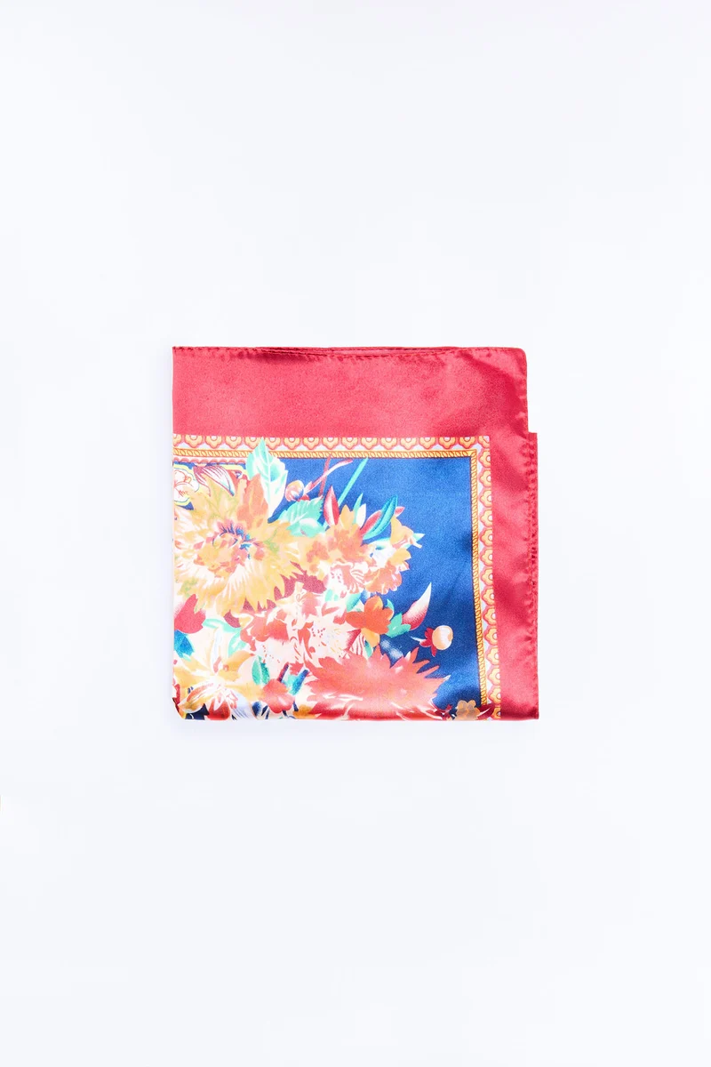 In All Bright Colors Head Scarf - Red/combo