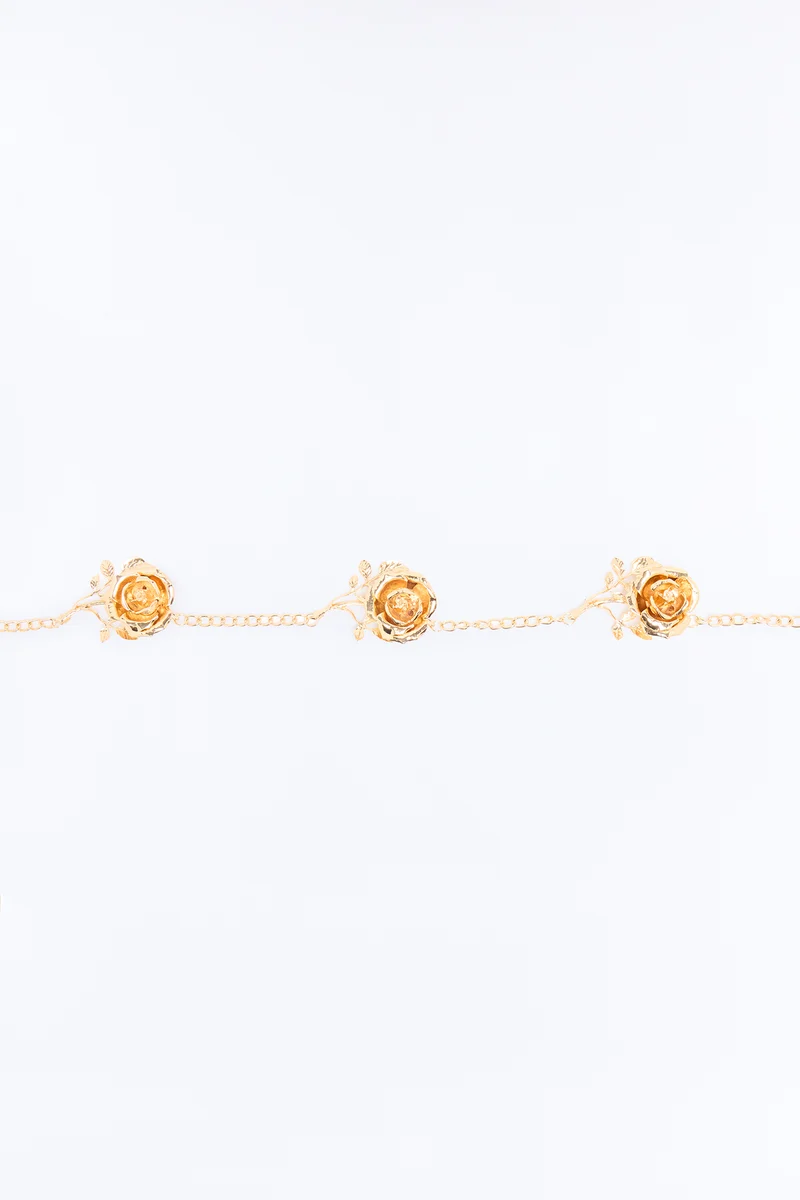 Night Bloom Chain Belt - Gold