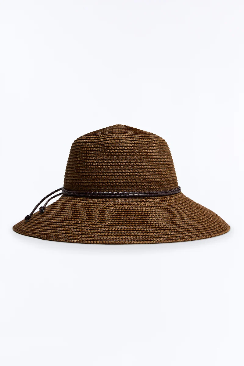 Under The Hottest Sun Straw Sun Hat - Brown