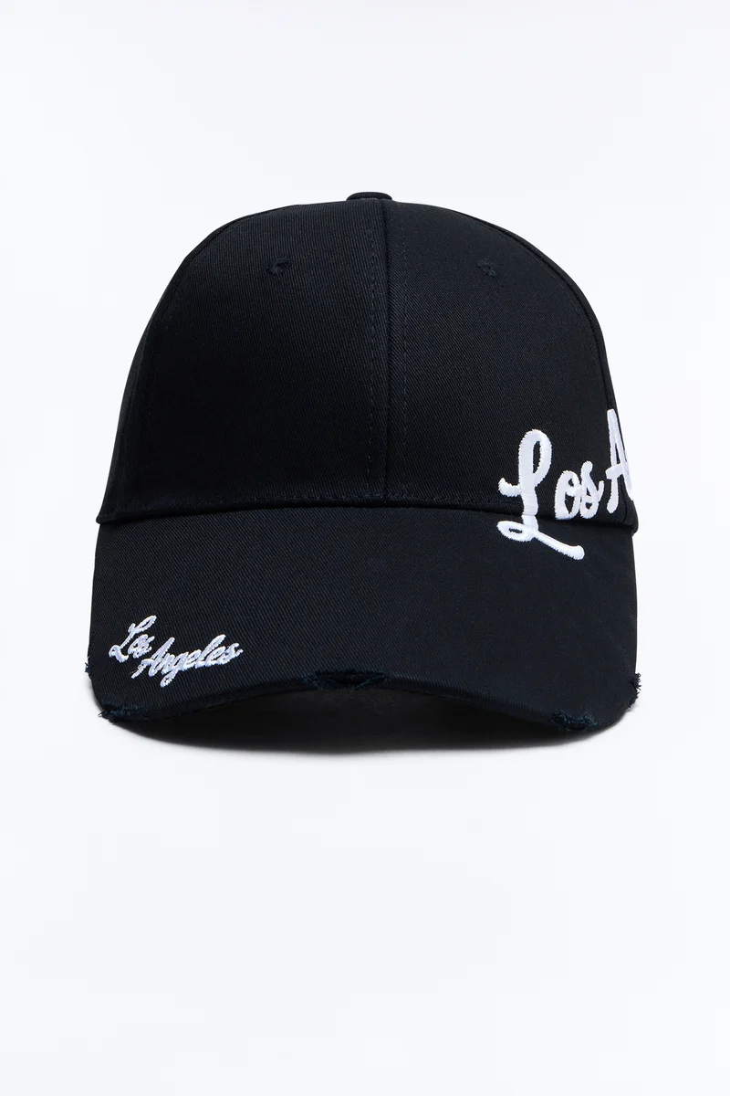 On The West Side Baseball Hat - Black/White