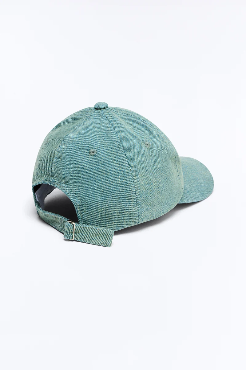 No Hate Denim Baseball Hat - Denim
