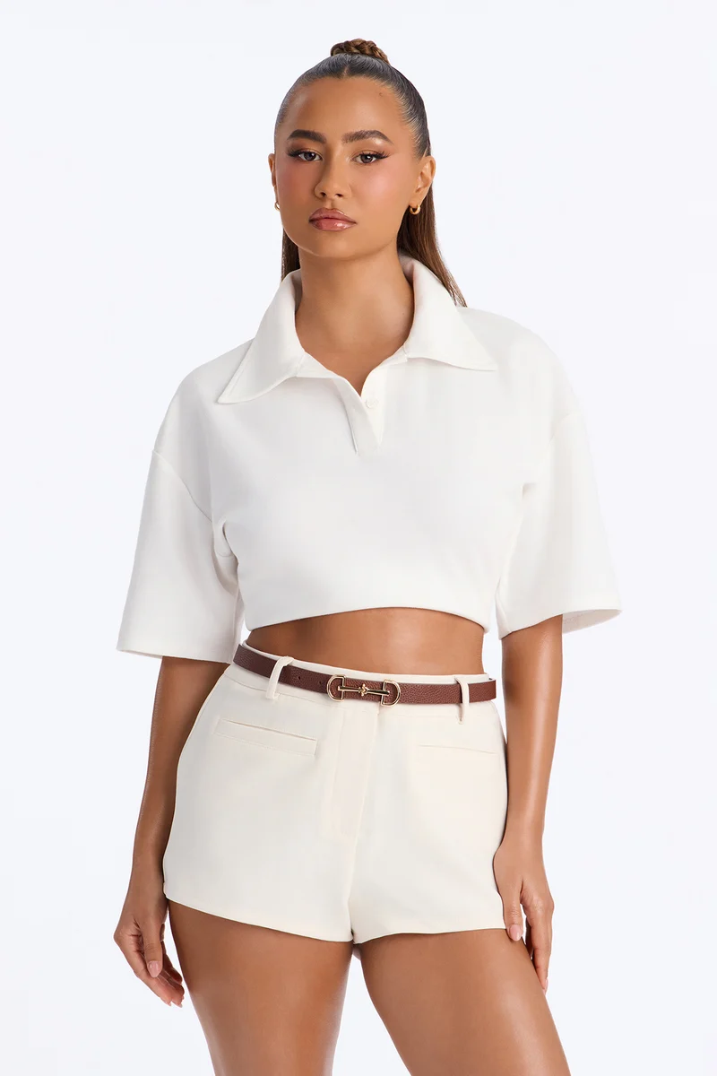 Taking Care Of Business 2 Piece Belt Set - Ivory/combo