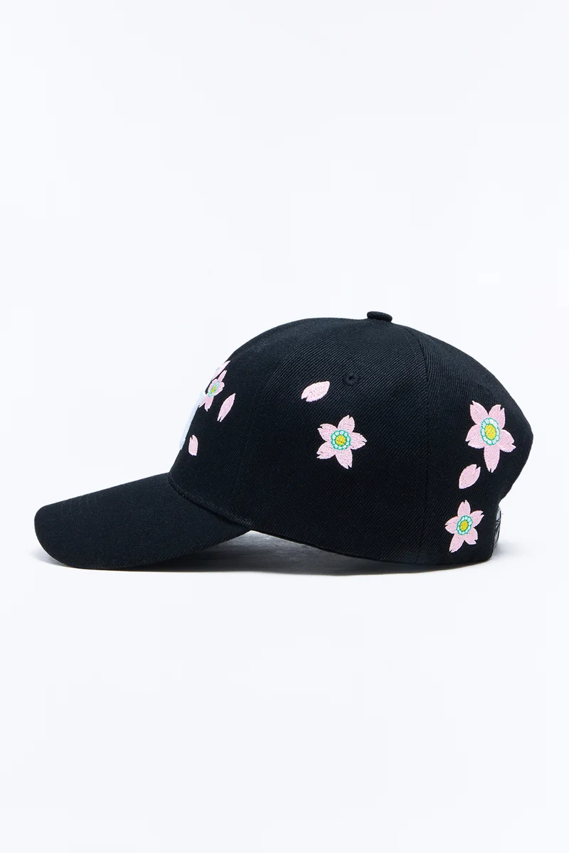 NY Flower Baseball Hat - Black/combo