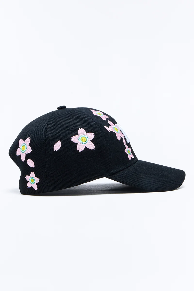 NY Flower Baseball Hat - Black/combo