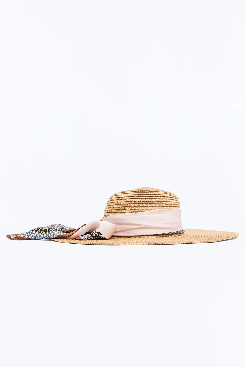 Drop Top Ride Straw Sun Hat - Tan
