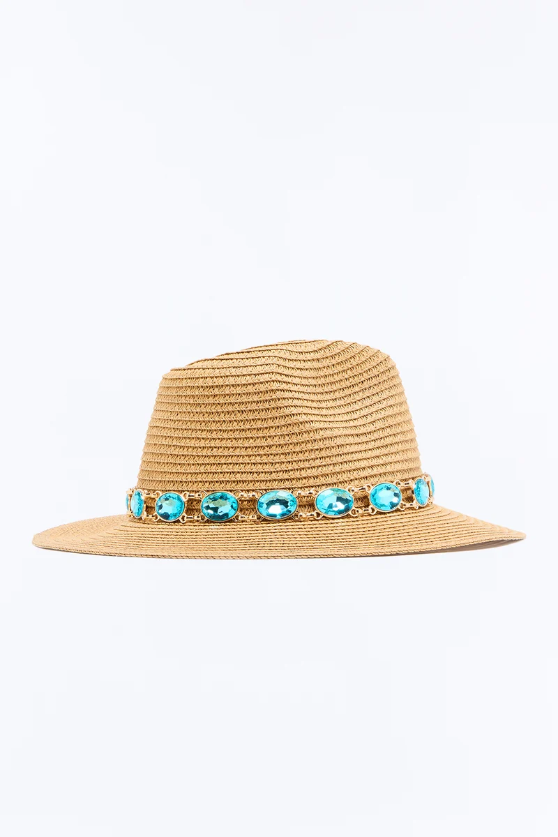 Clear Water Straw Sun Hat - Tan