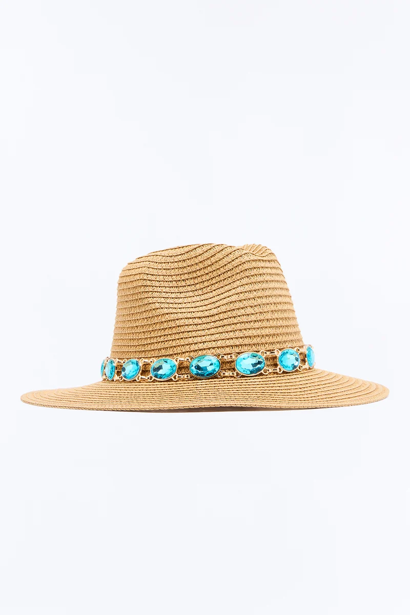 Clear Water Straw Sun Hat - Tan