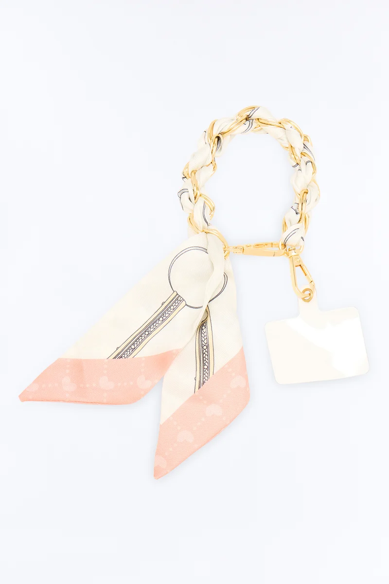 Hold Me Gently Phone Scarf Wristlet - Ivory/combo