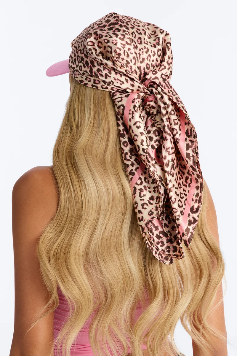 Love Of The Wild Visor And Head Wrap - Pink/combo
